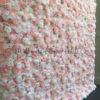 peach pink flower wall