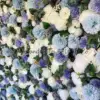 blue flower wall