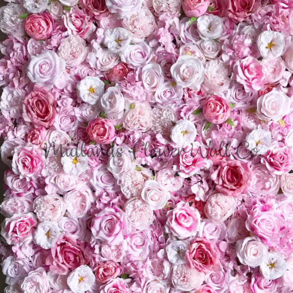 pink flower panels