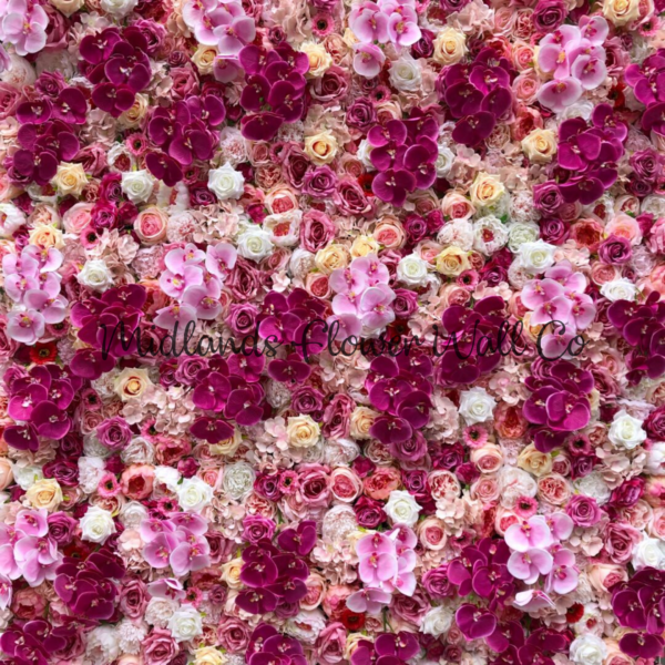 orchid flower wall