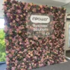 purple and pink flower wall
