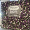 purple flower wall