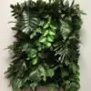 tropical foliage wall