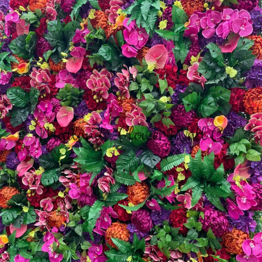 tropical flower walls