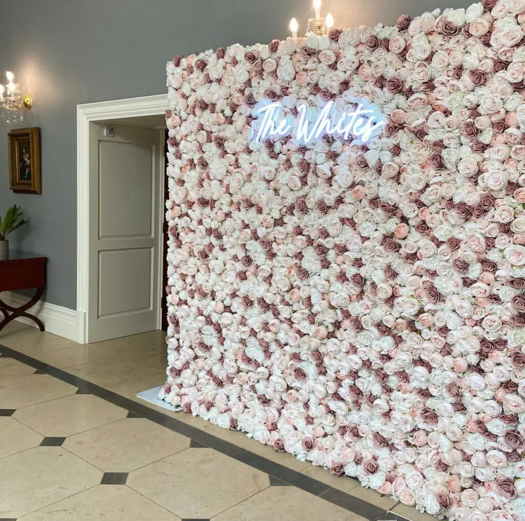 flower wall hire Nottingham