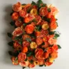 orange flower wall