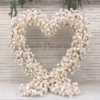 floral heart arch