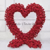 red heart backdrop