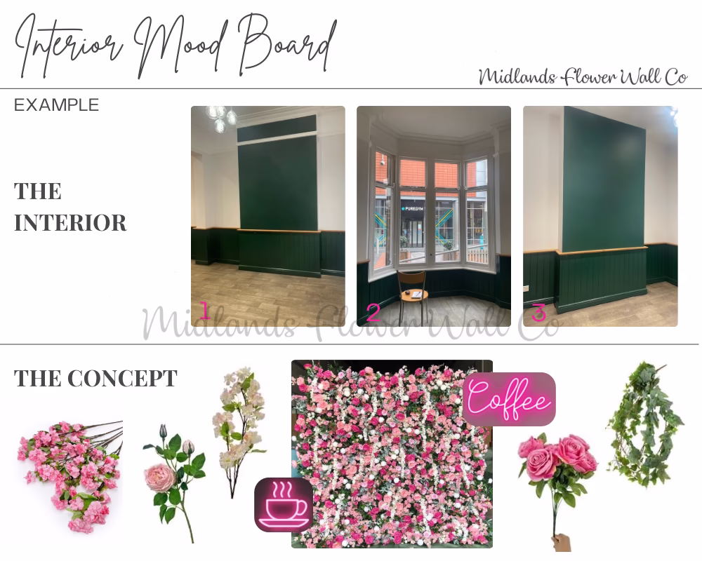 custom flower walls