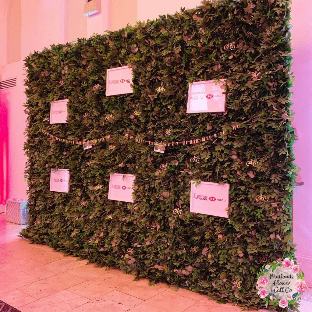 flower wall hire birmingham fazeley studios