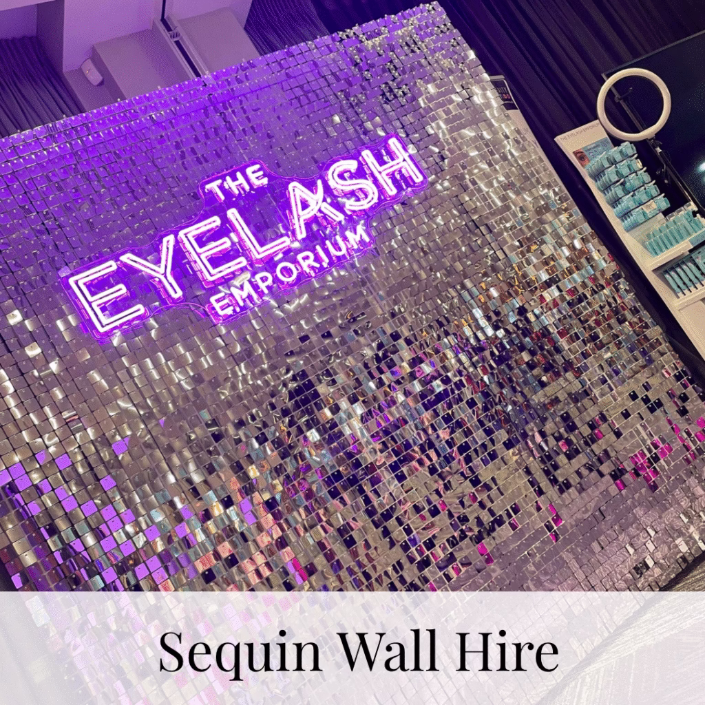 sequin wall hire