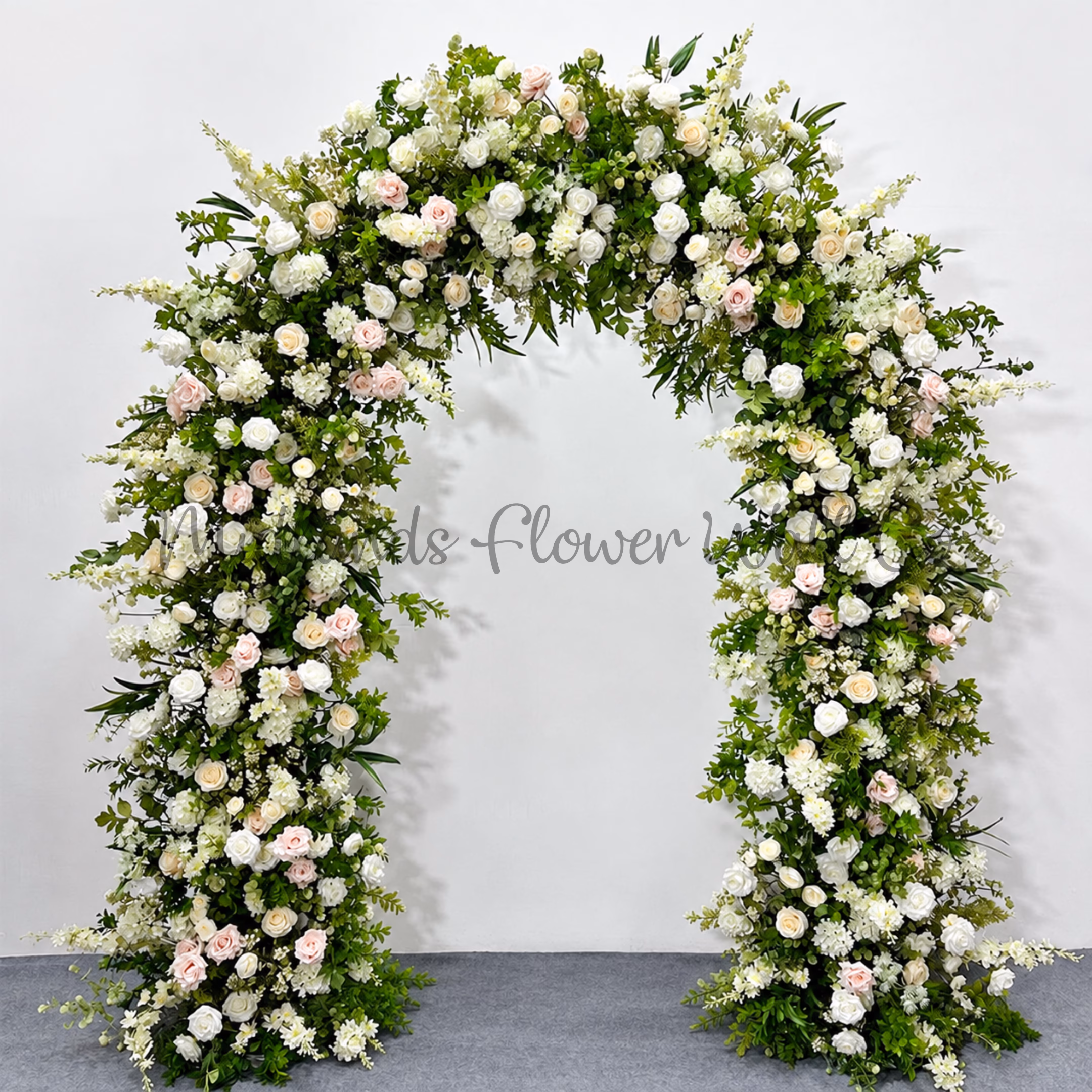 ivory flower arch